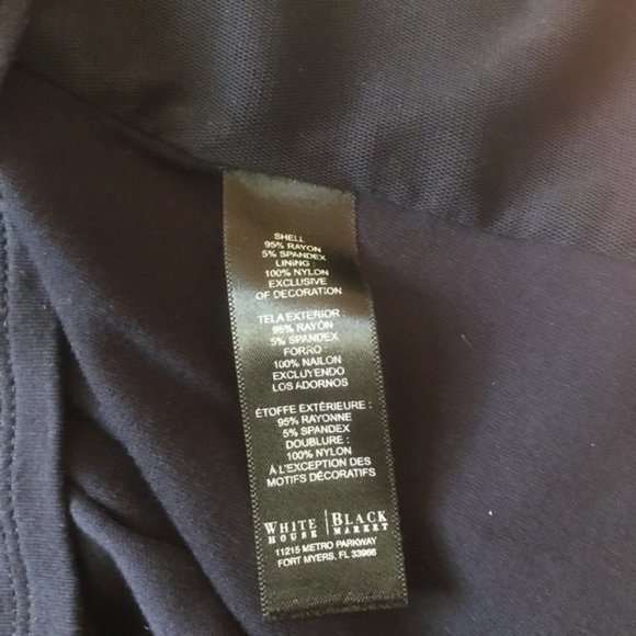 WHBM Navy Sequin Tee Shirt - Picture 7 of 7